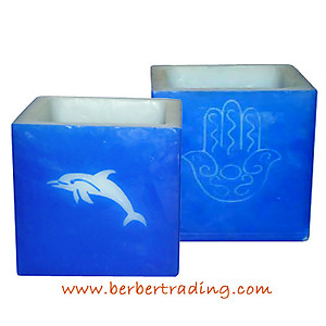 Dolphin Khamsa Candle Luminary (Colors available)