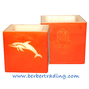 Dolphin Khamsa Candle Luminary (Colors available)