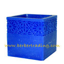Majorelle Carved Scented Candle Luminary