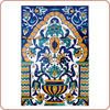Bouquet II Tile Mural